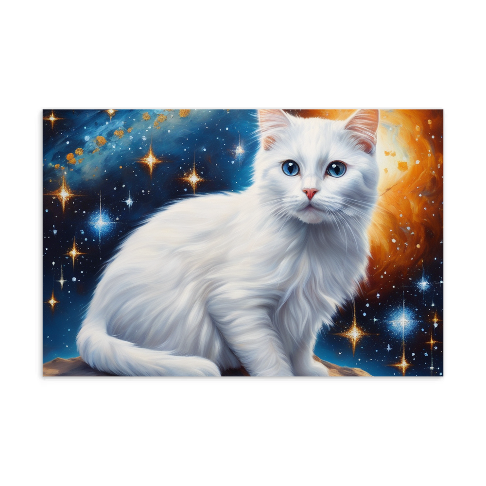 PugMug Custom White Companion Cat Postcard