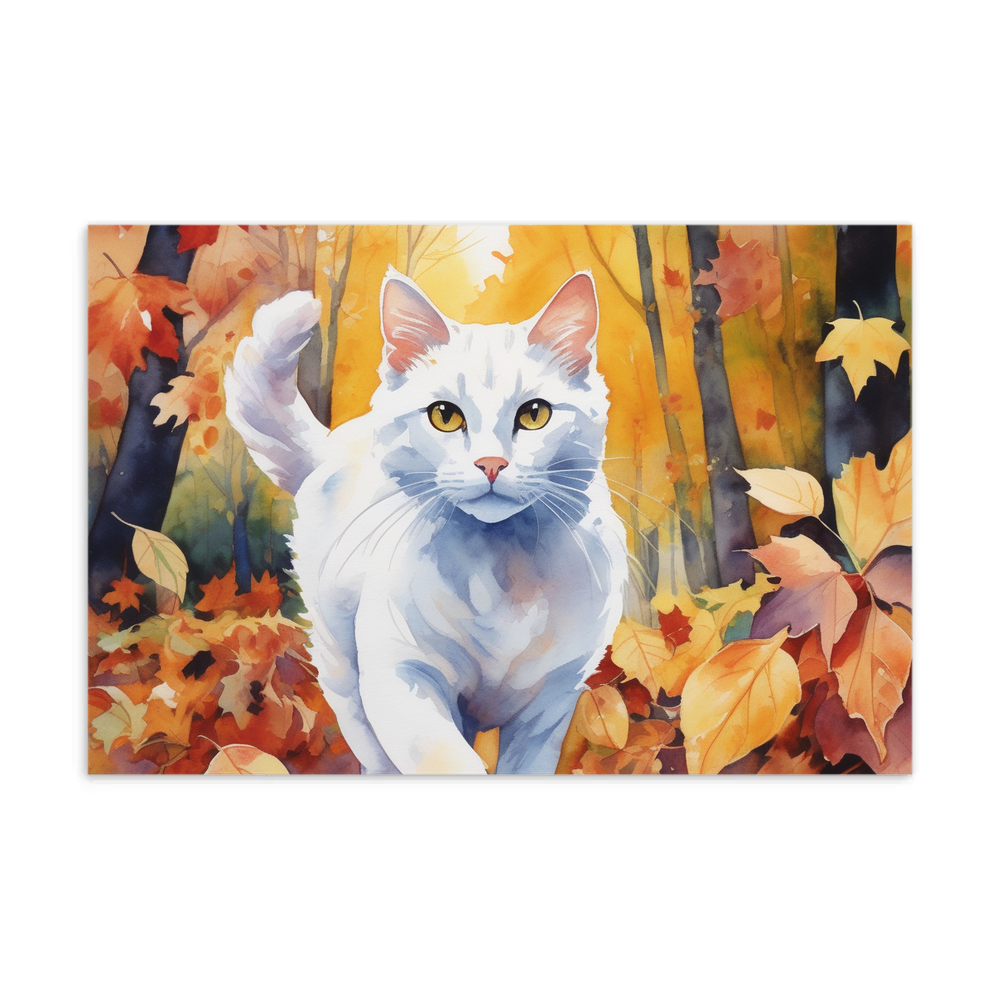 PugMug Custom White Companion Cat Postcard