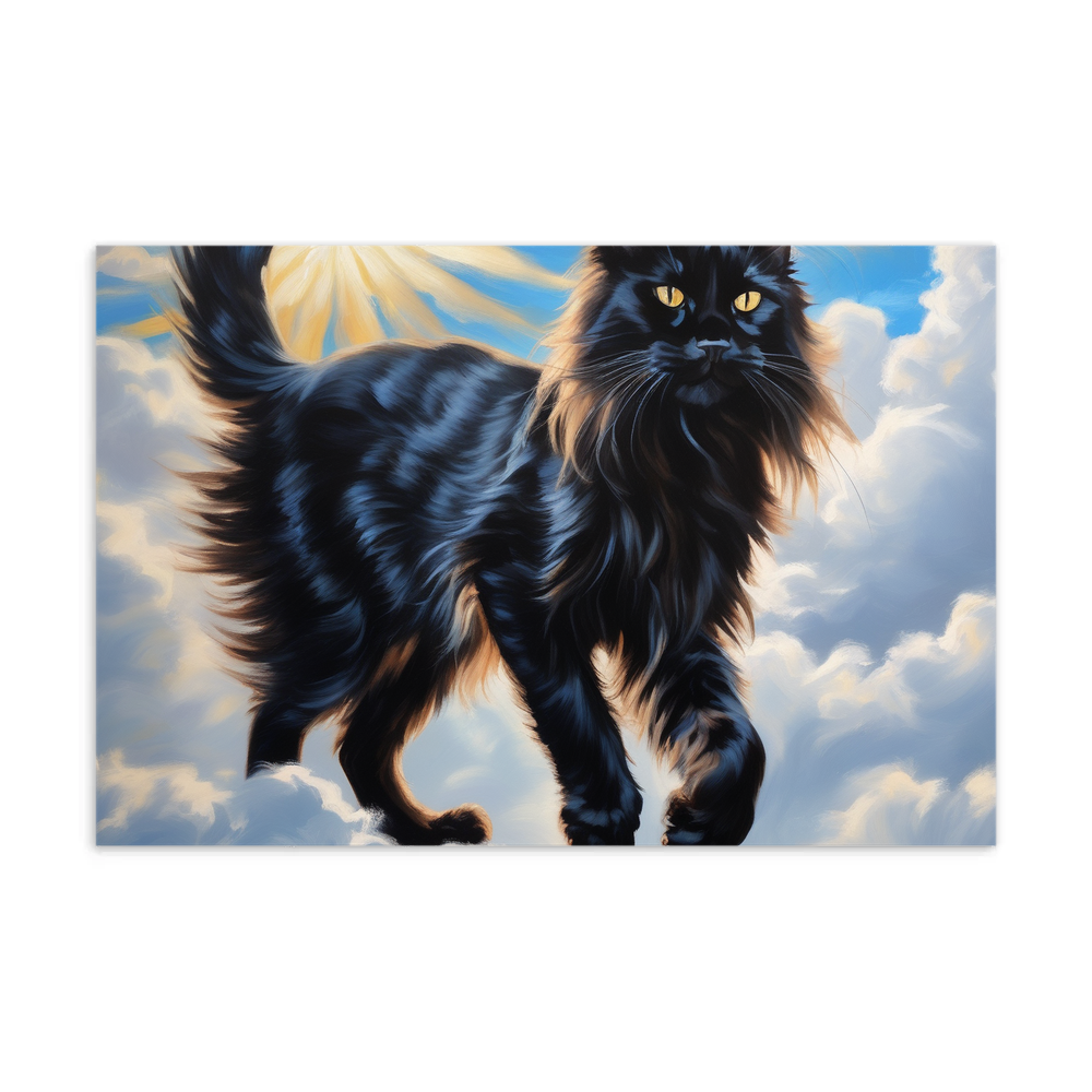PugMug Custom Black Maine Coon Cat Postcard