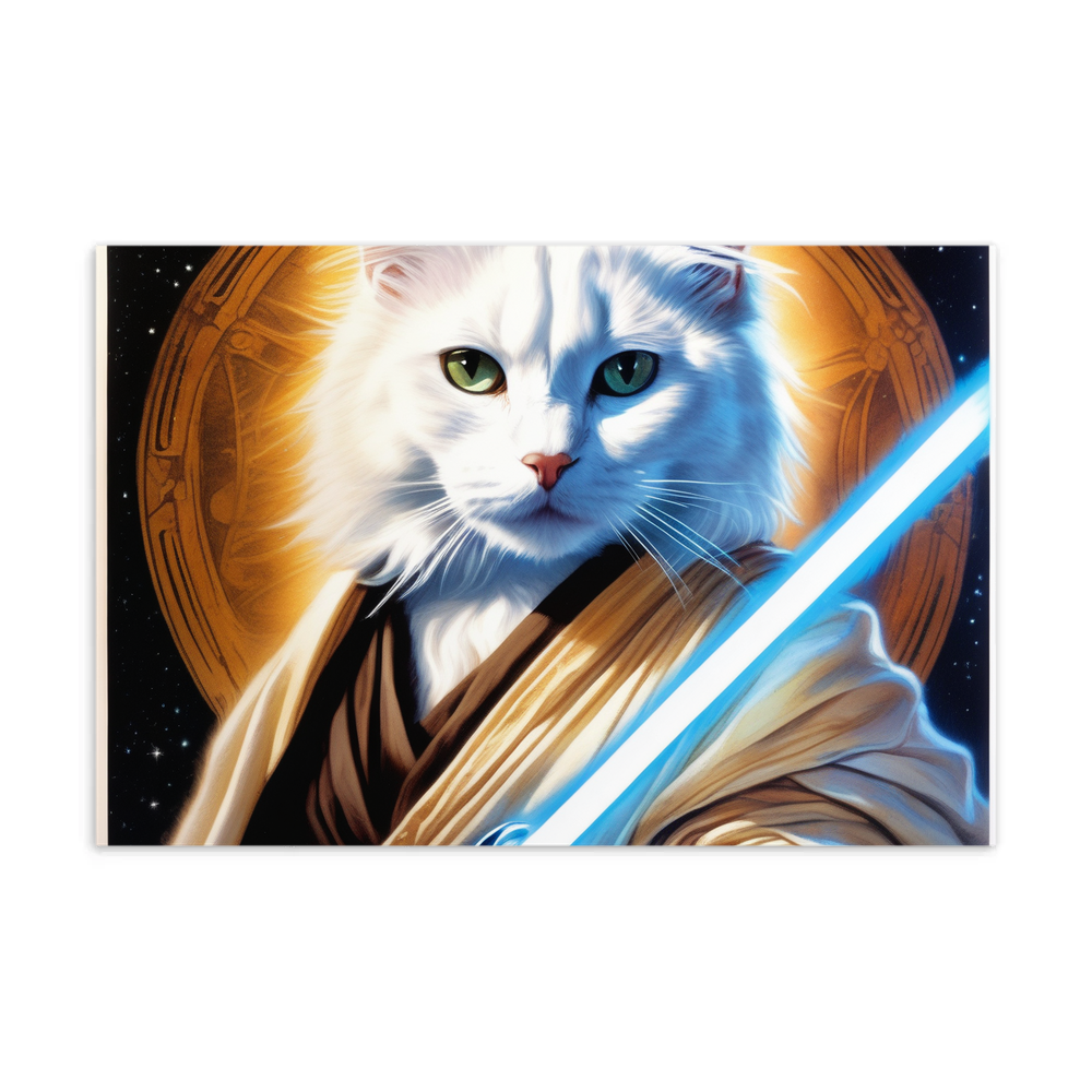 PugMug Custom White Companion Cat Postcard