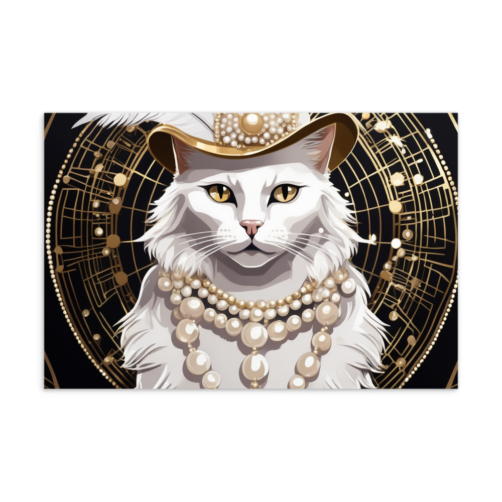 PugMug Custom White Companion Cat Postcard