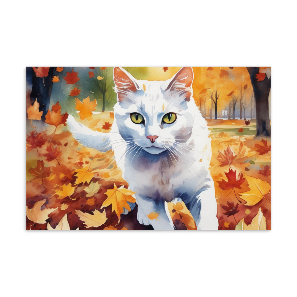 PugMug Custom White Companion Cat Postcard
