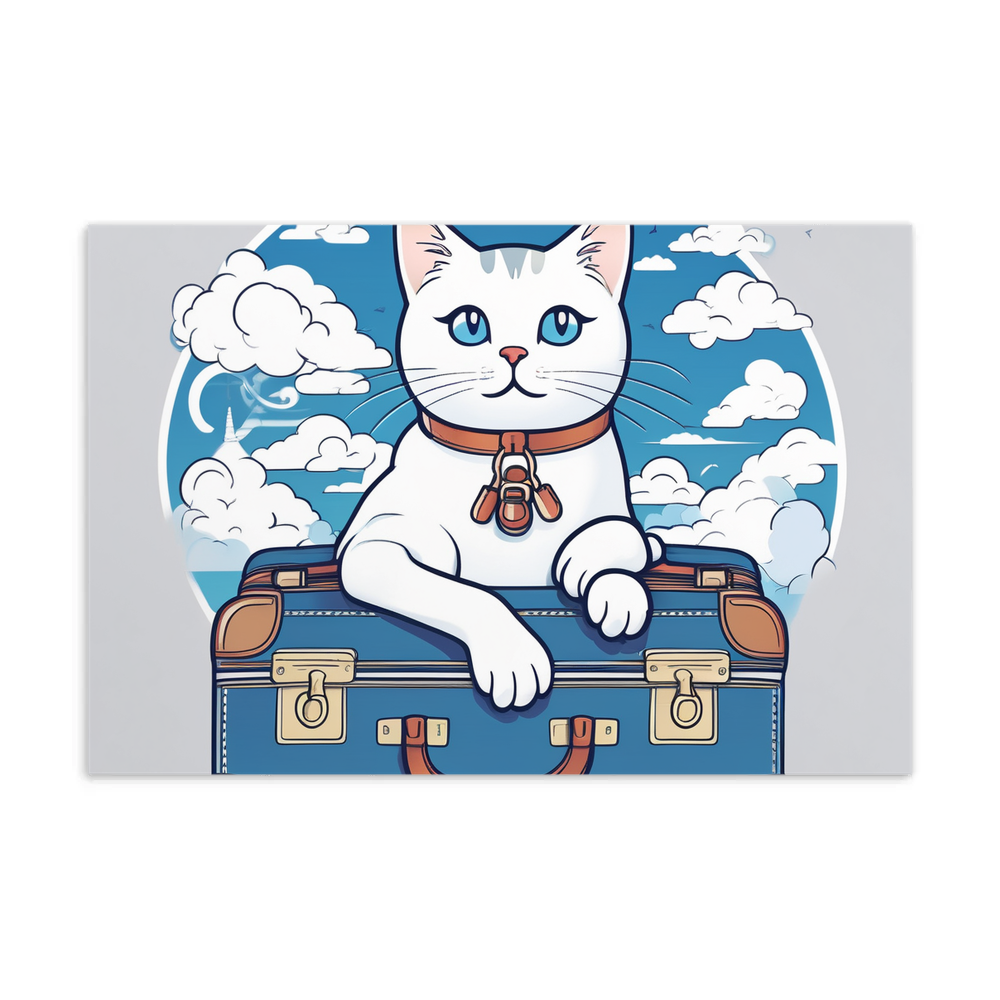 PugMug Custom White Companion Cat Postcard