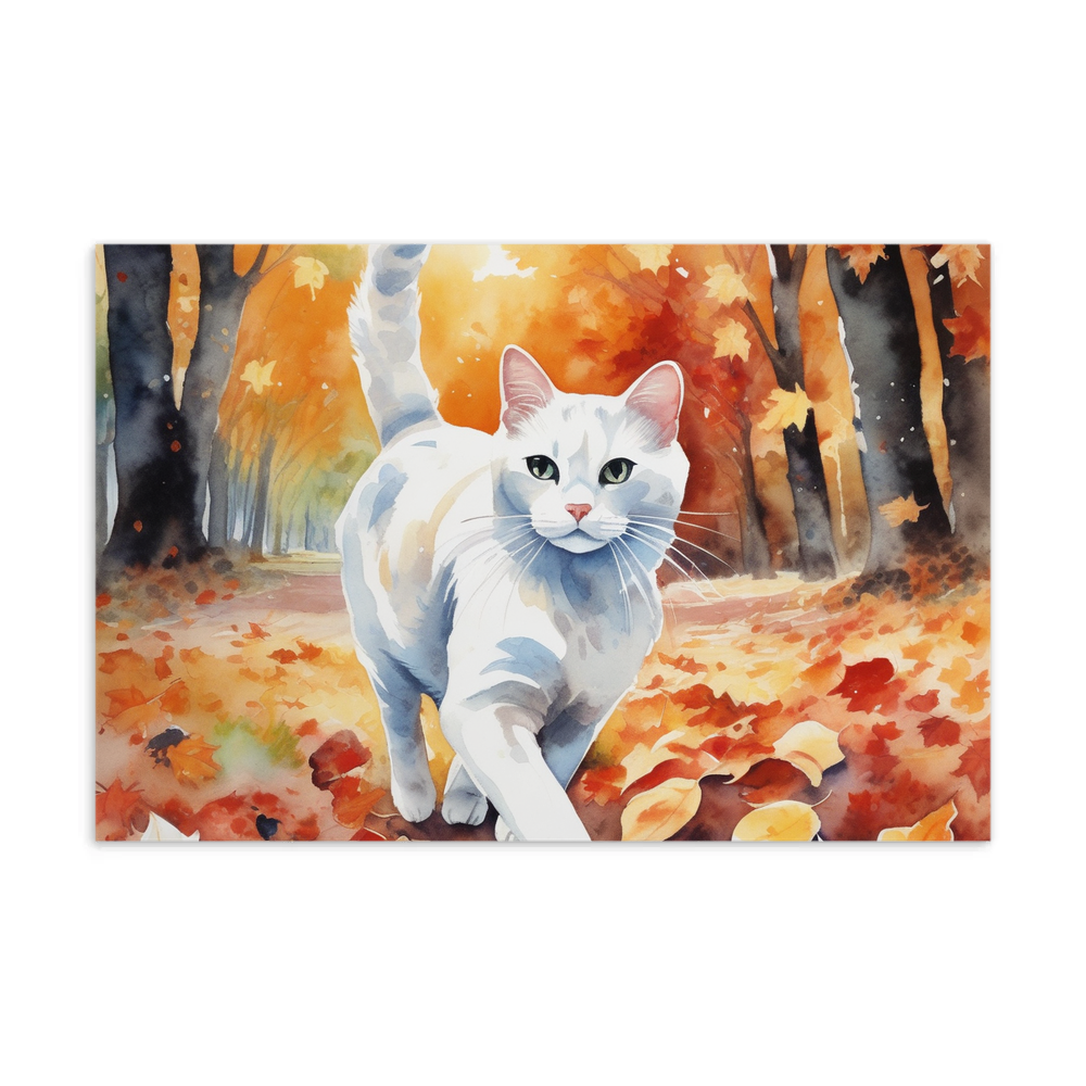 PugMug Custom White Companion Cat Postcard
