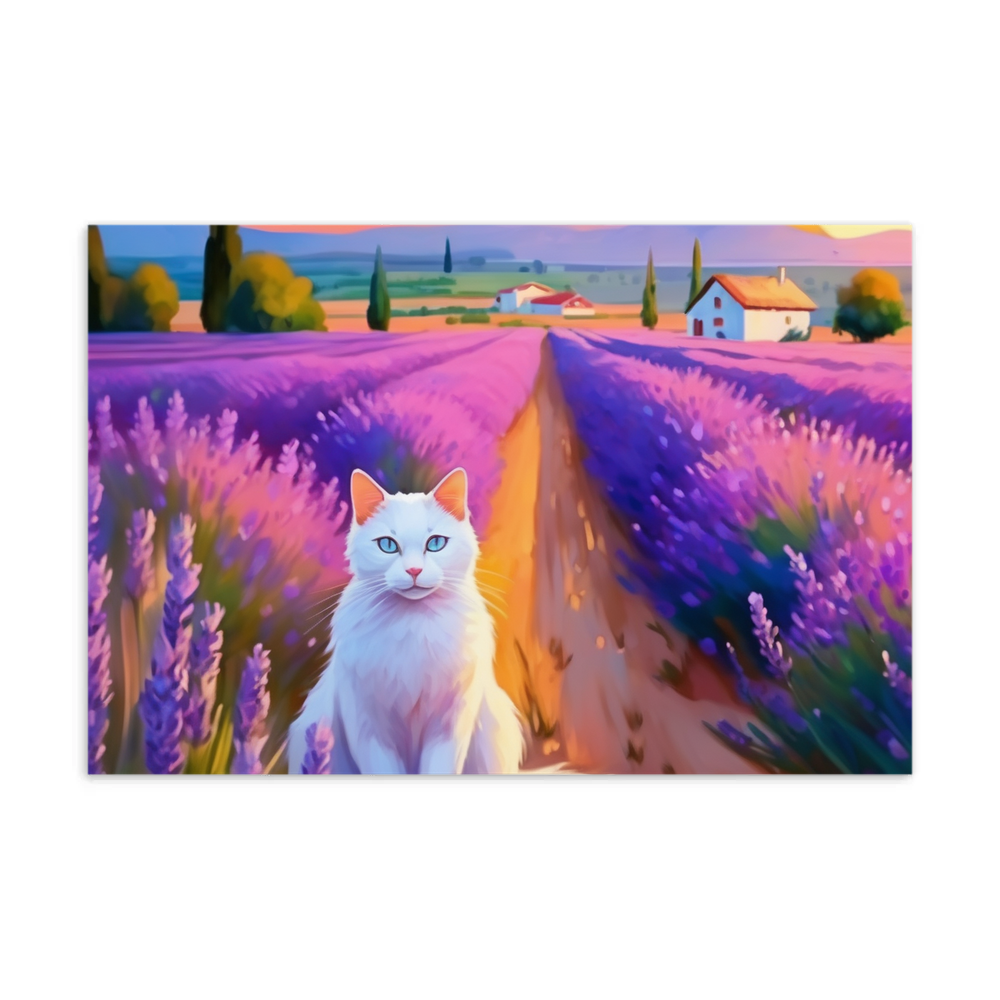 PugMug Custom White Companion Cat Postcard
