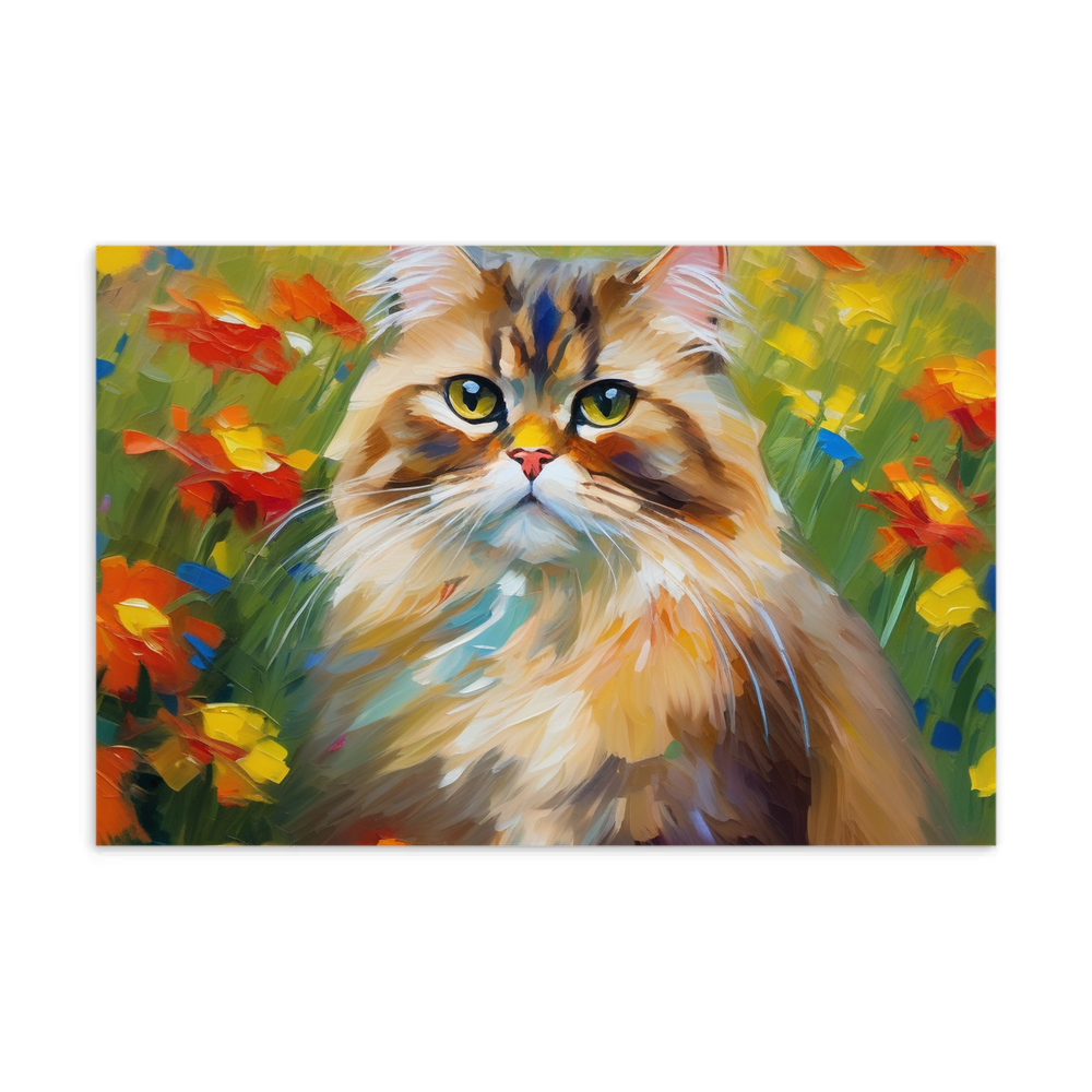 PugMug Custom Tabby Persian Cat Postcard