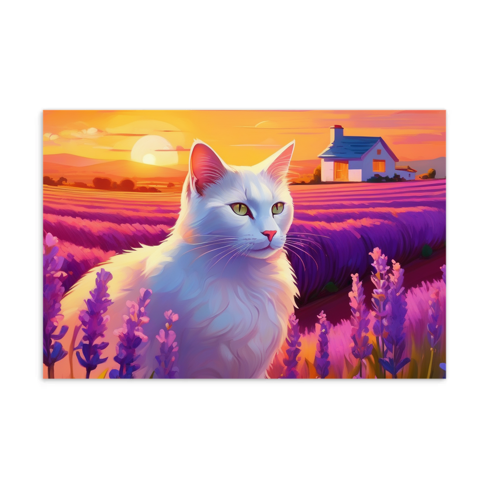 PugMug Custom White Companion Cat Postcard