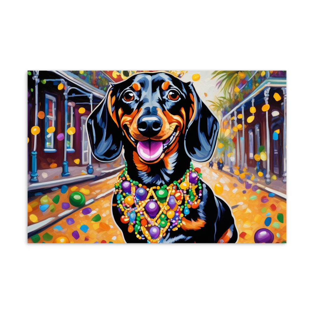 PugMug Custom Tan Dachshund Postcard