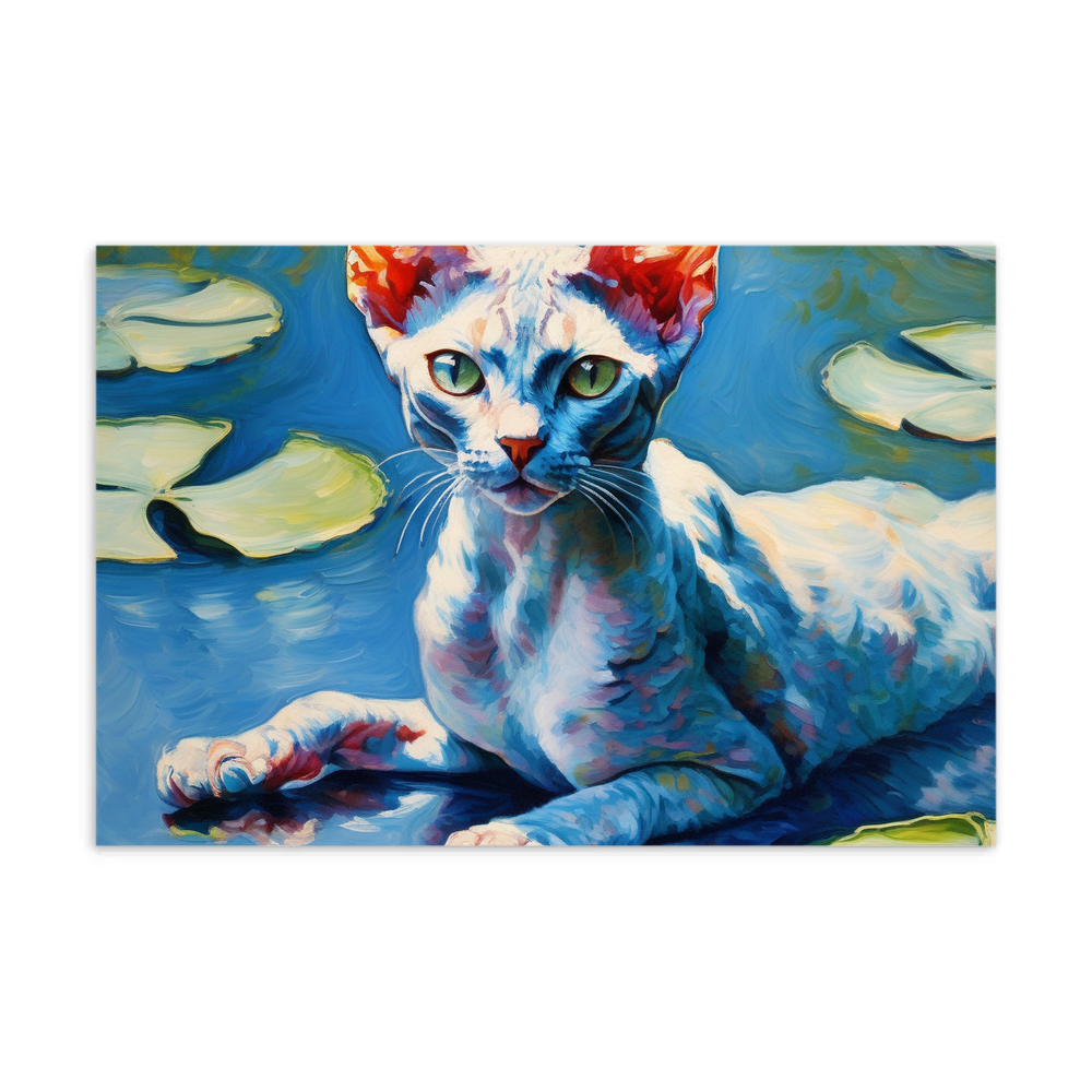 PugMug Custom Tabby Devon Rex Cat Postcard