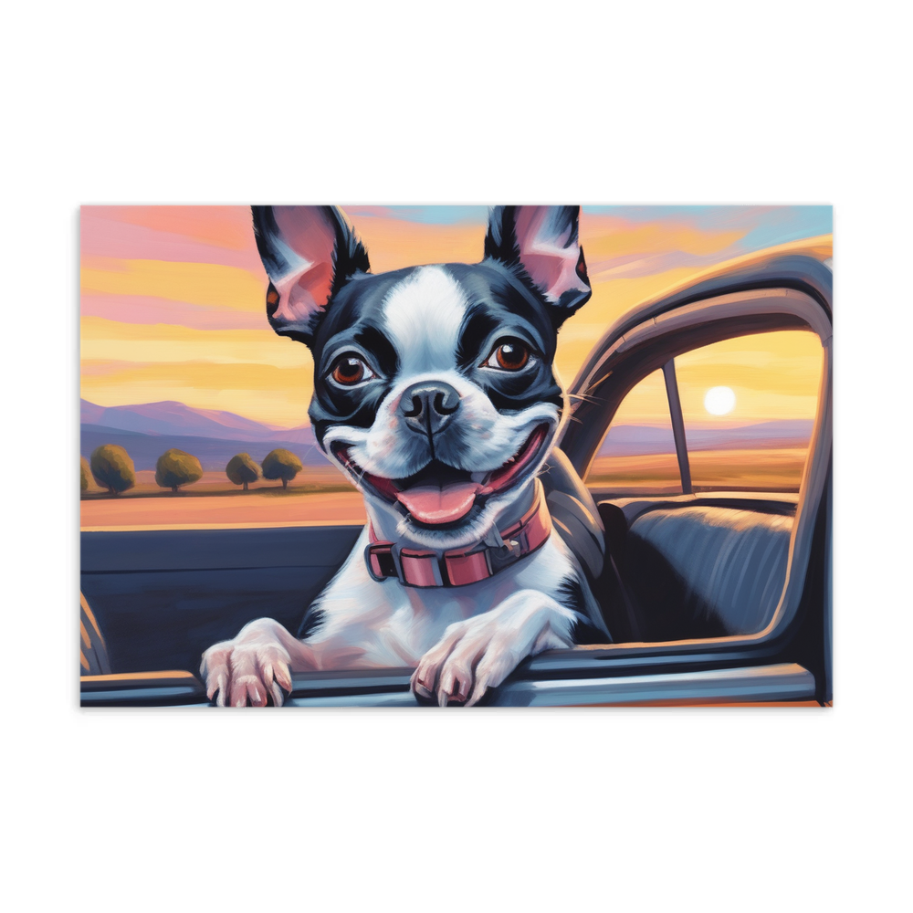 PugMug Custom Boston Terrier Postcard