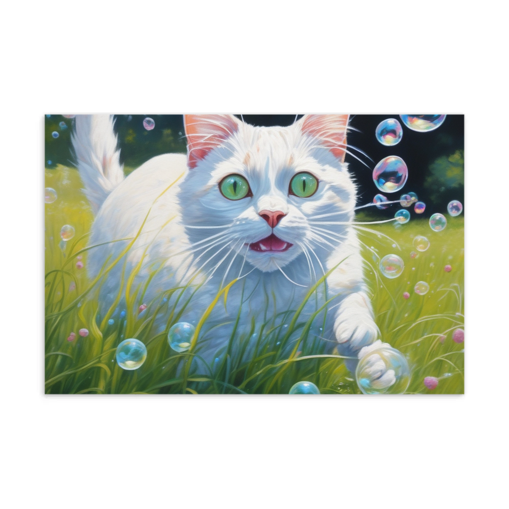PugMug Custom White Companion Cat Postcard