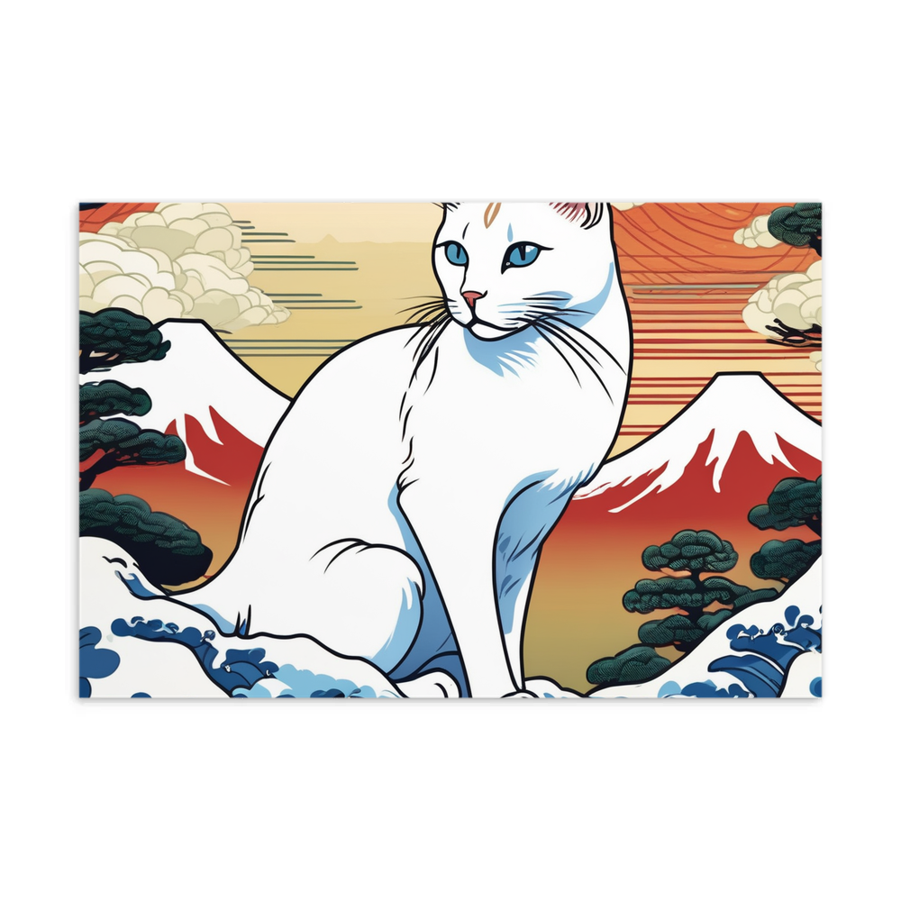 PugMug Custom White Companion Cat Postcard