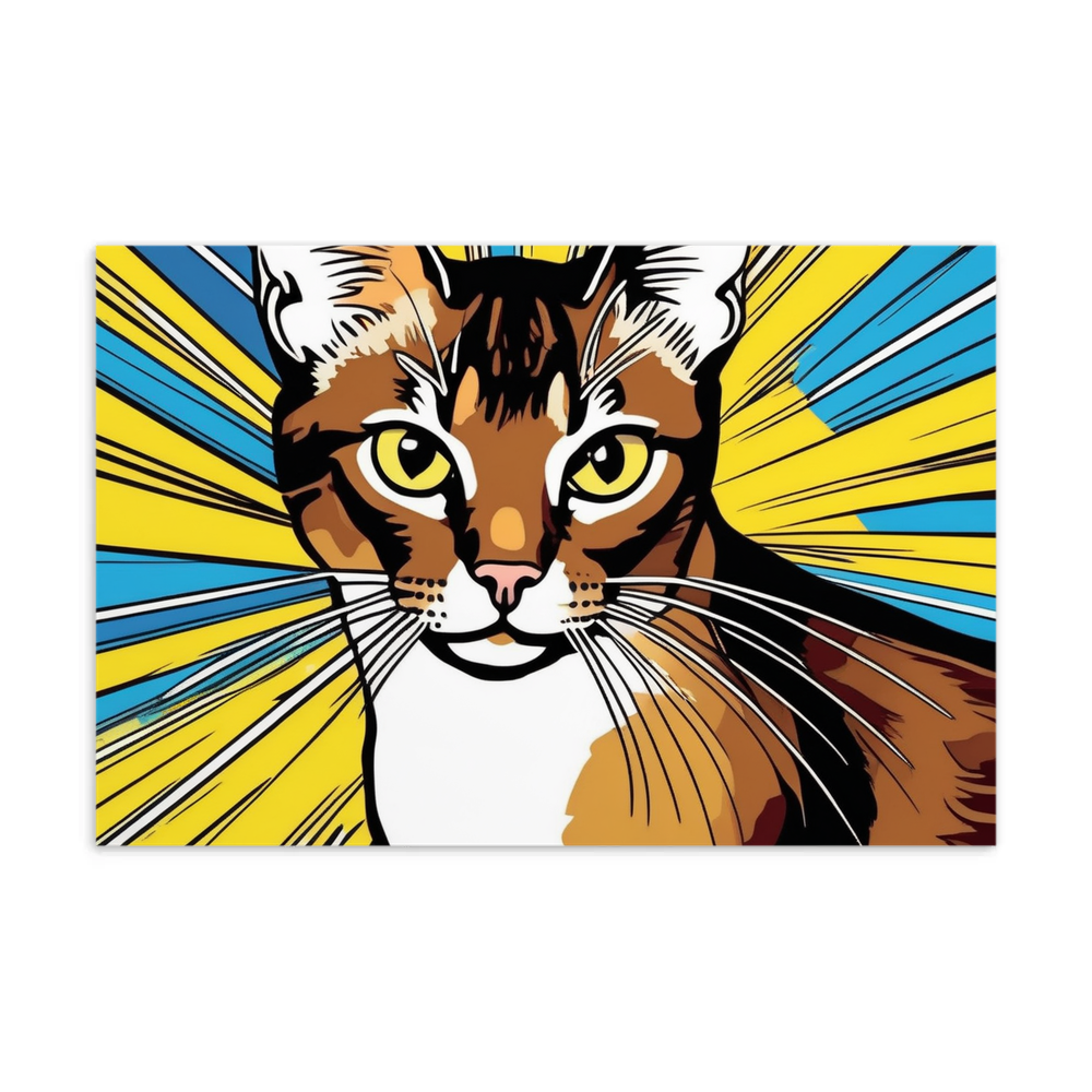 PugMug Custom Tabby Abyssinian Cat Postcard