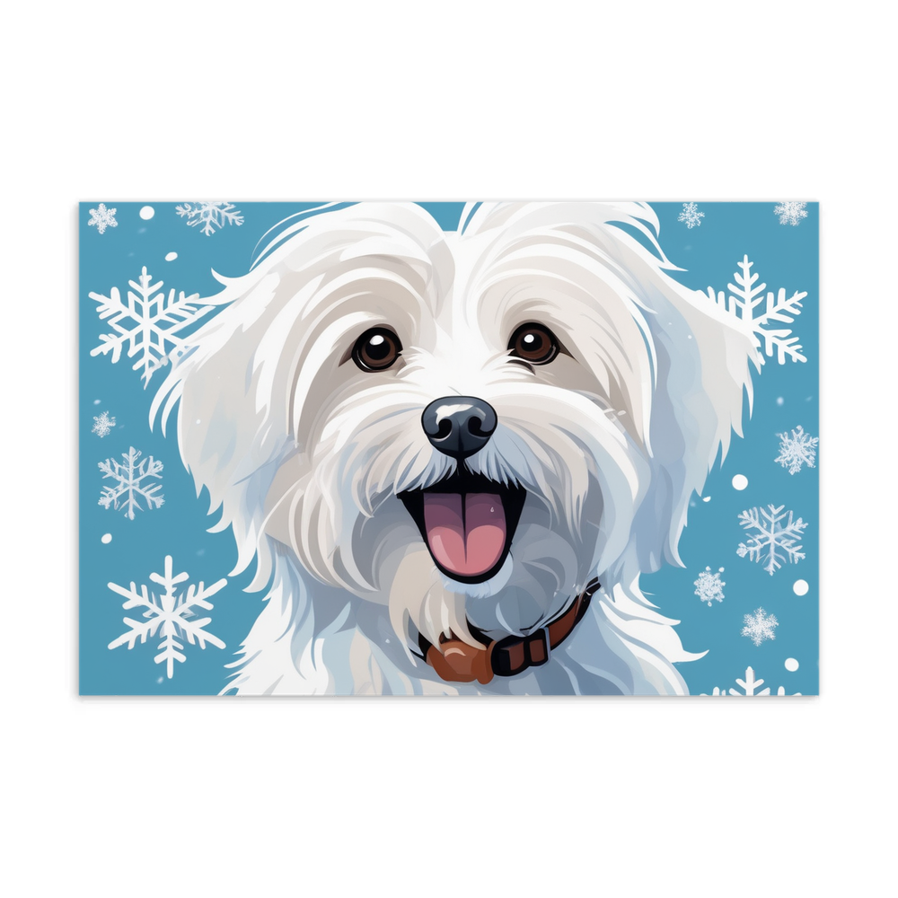 PugMug Custom White Havanese Dog Postcard