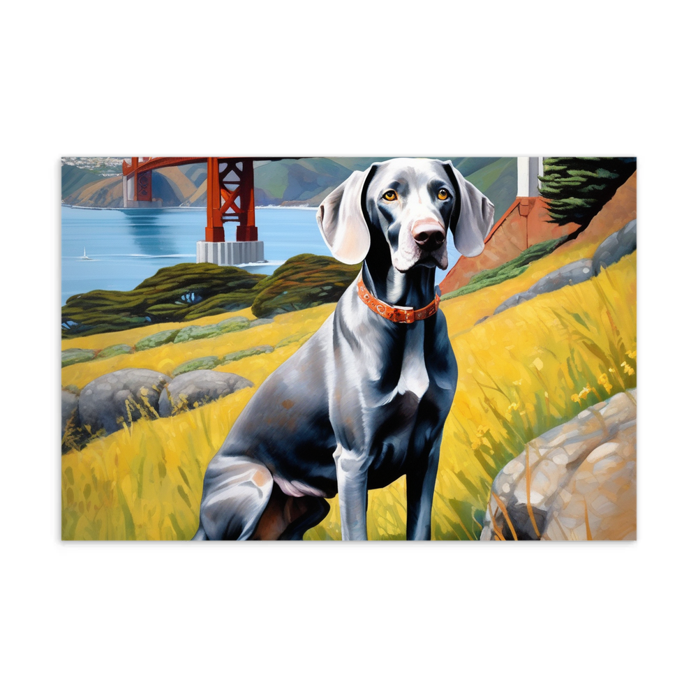 PugMug Custom Weimaraner Postcard