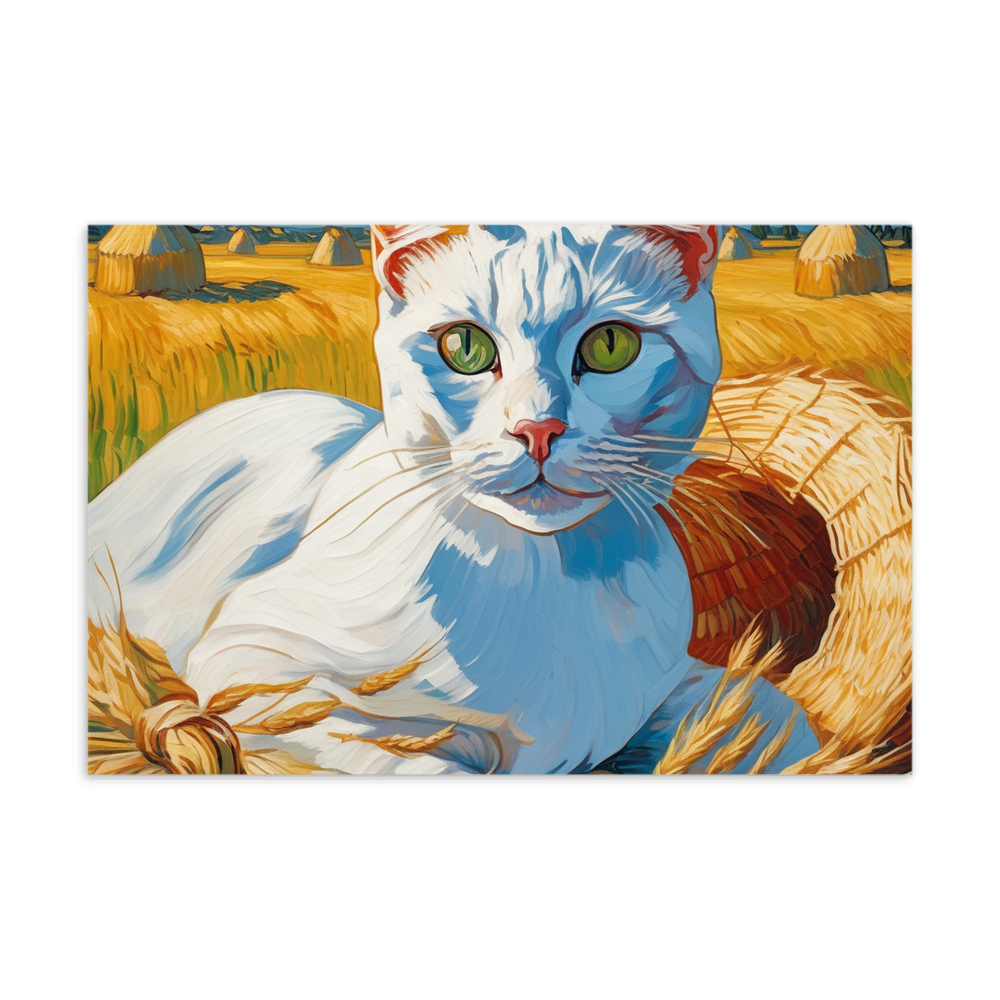 PugMug Custom White American Shorthair Cat Postcard
