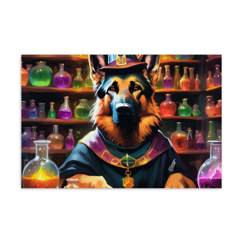 PugMug Custom German Shepherd Dog Postcard