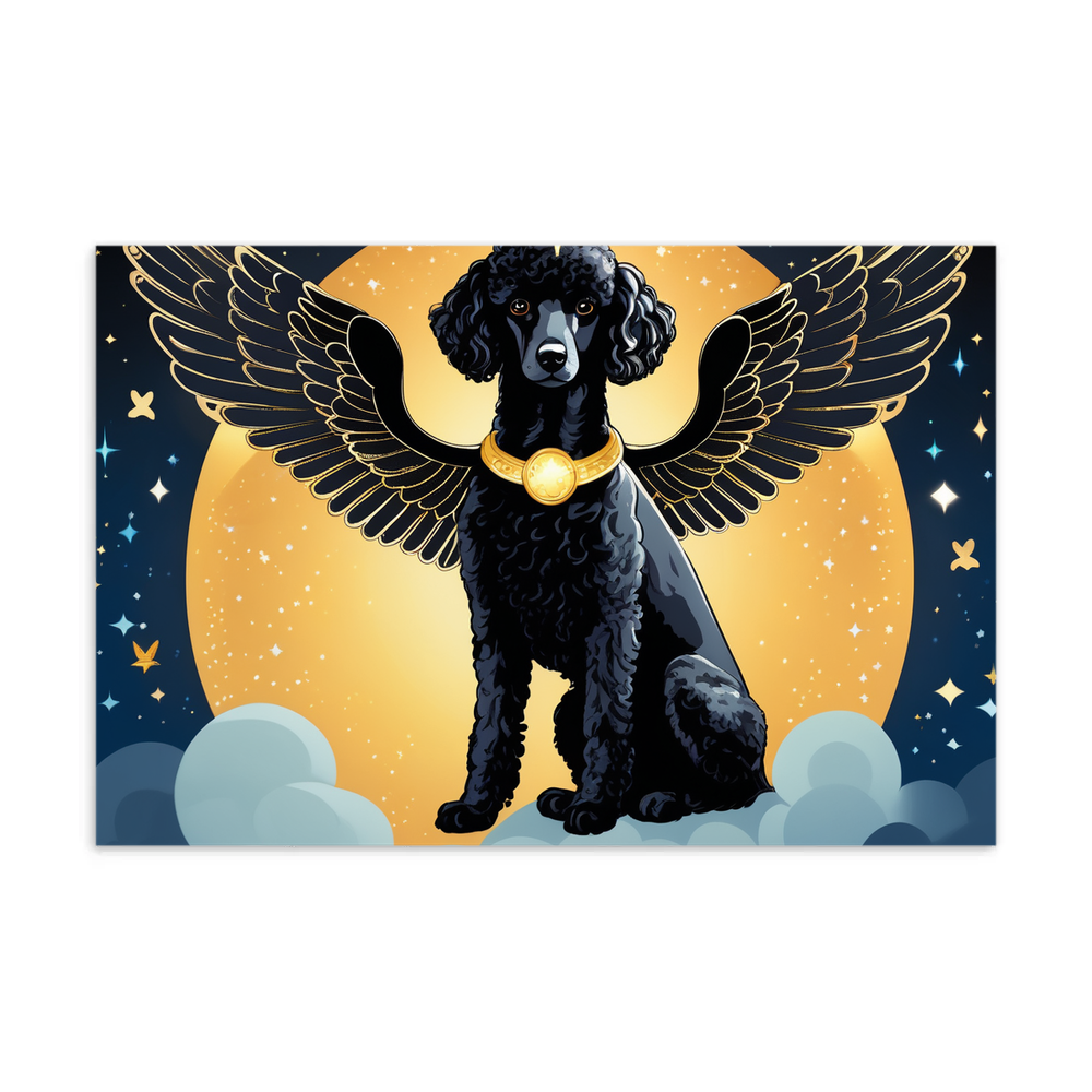 PugMug Custom Black Poodle Postcard