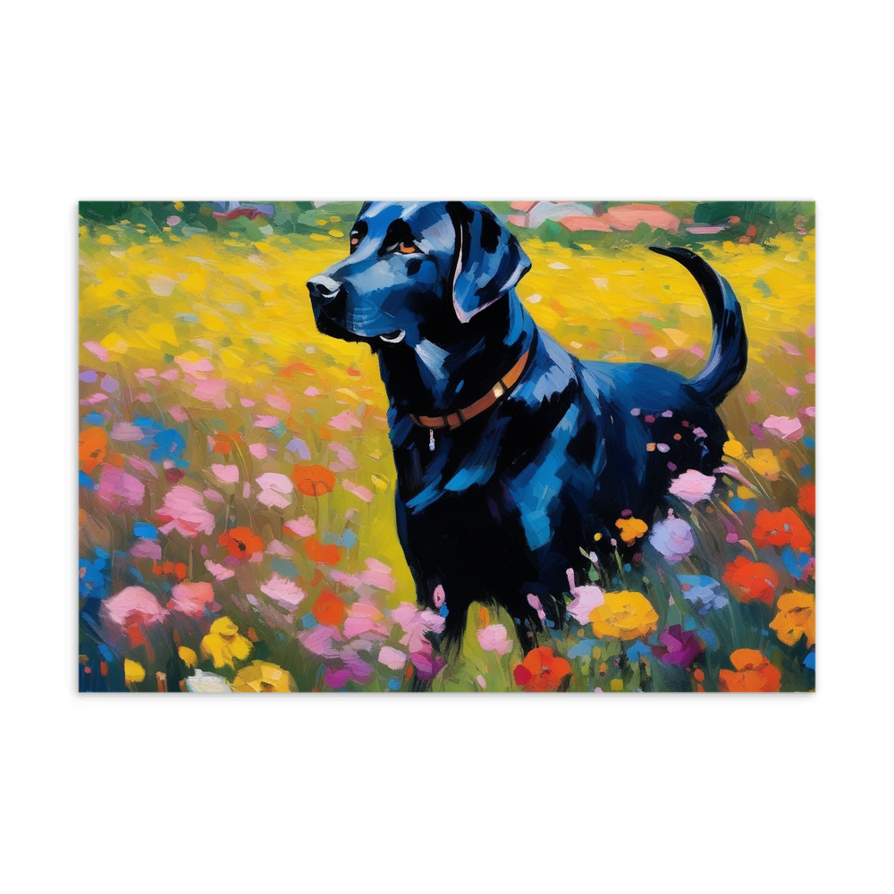 PugMug Custom Black Labrador Retriever Postcard