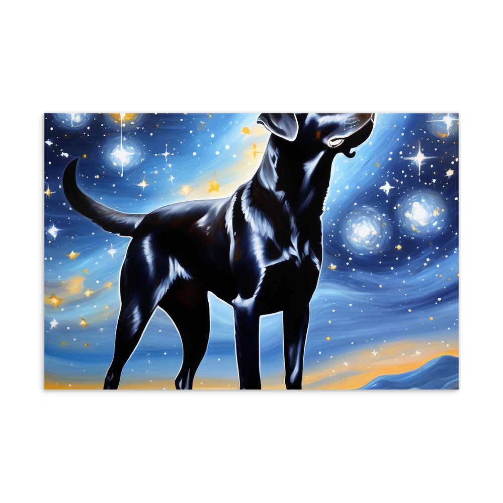 PugMug Custom Black Labrador Retriever Postcard