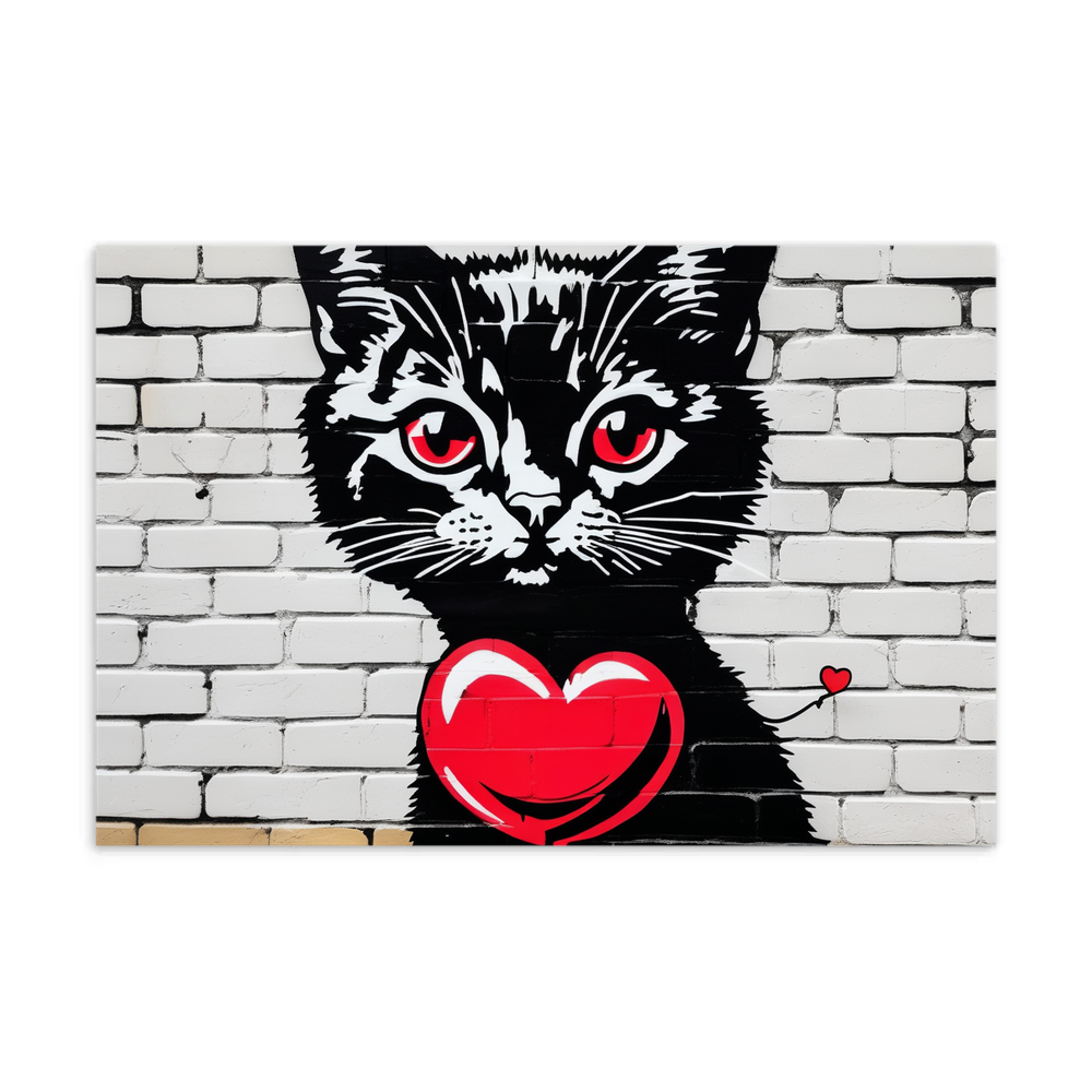 PugMug Custom Black Abyssinian Cat Postcard