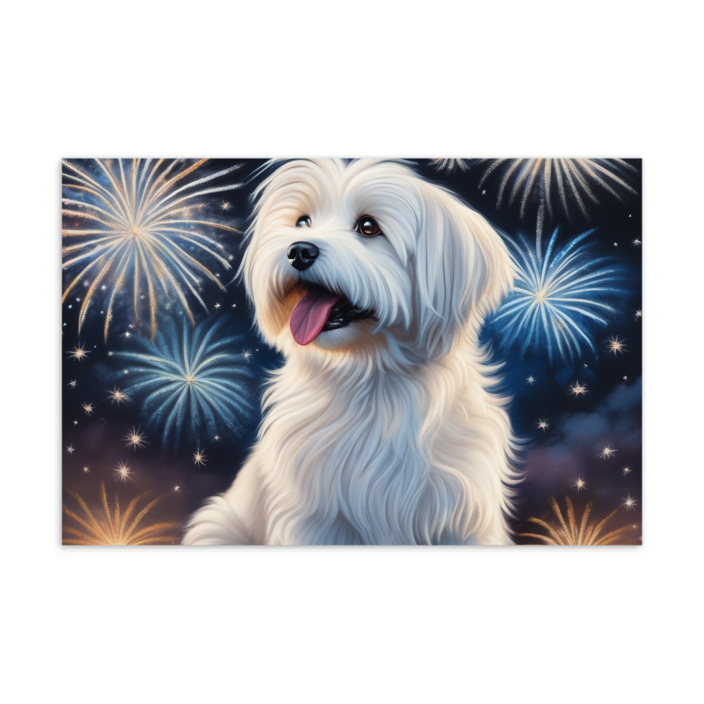 PugMug Custom White Havanese Dog Postcard