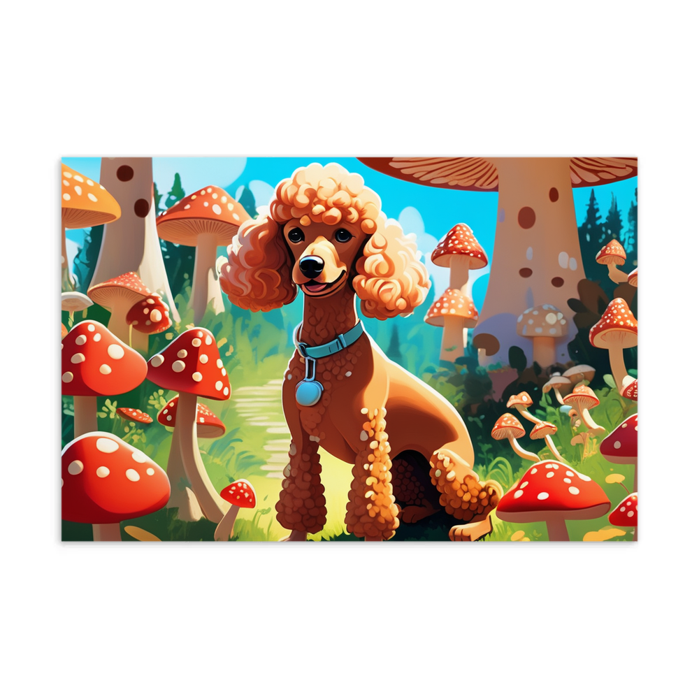 PugMug Custom Tan Poodle Postcard