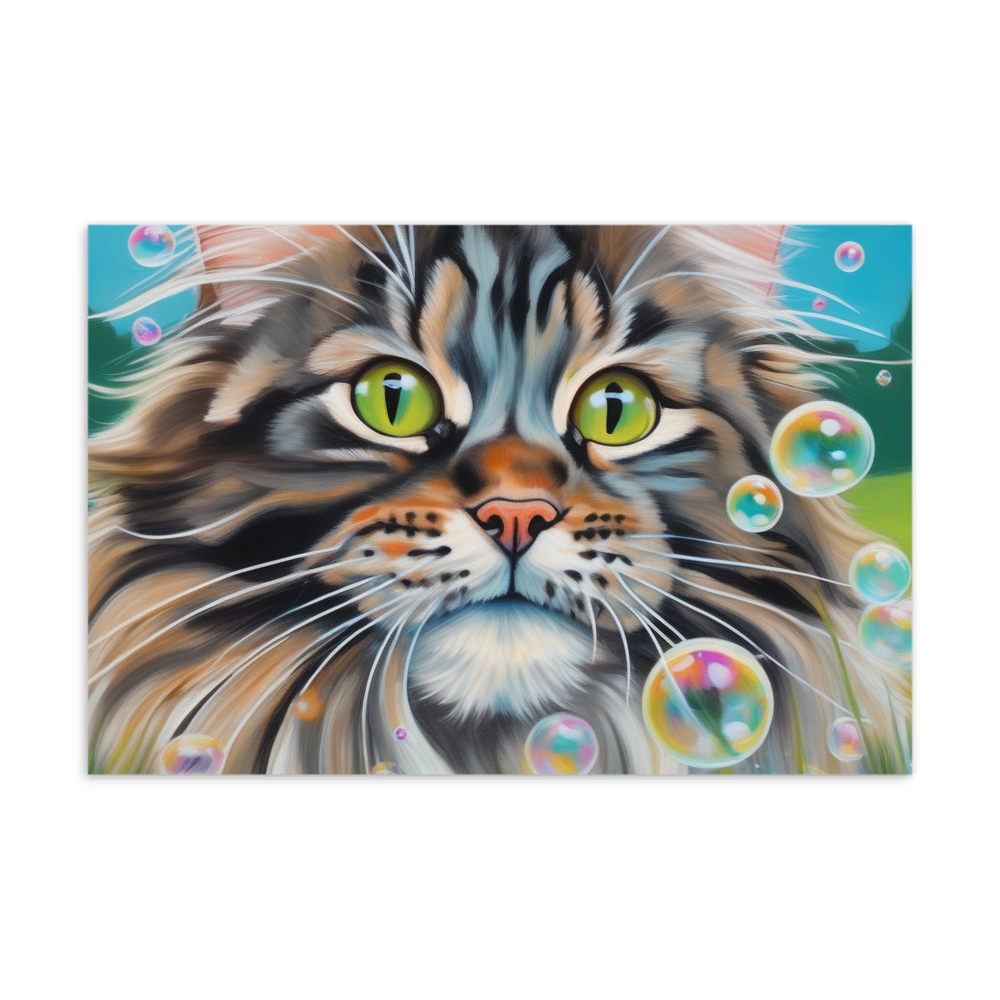 PugMug Custom Tabby Maine Coon Cat Postcard