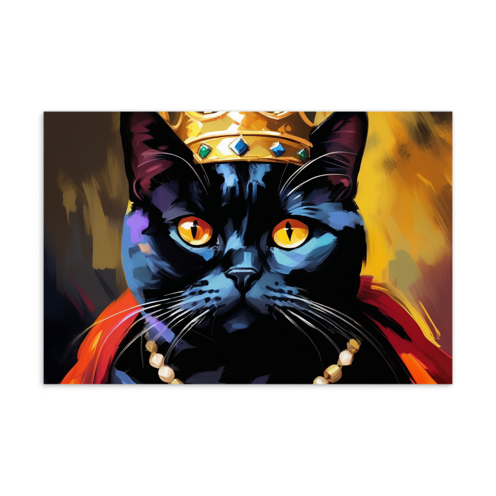 PugMug Custom Black British Shorthair Cat Postcard