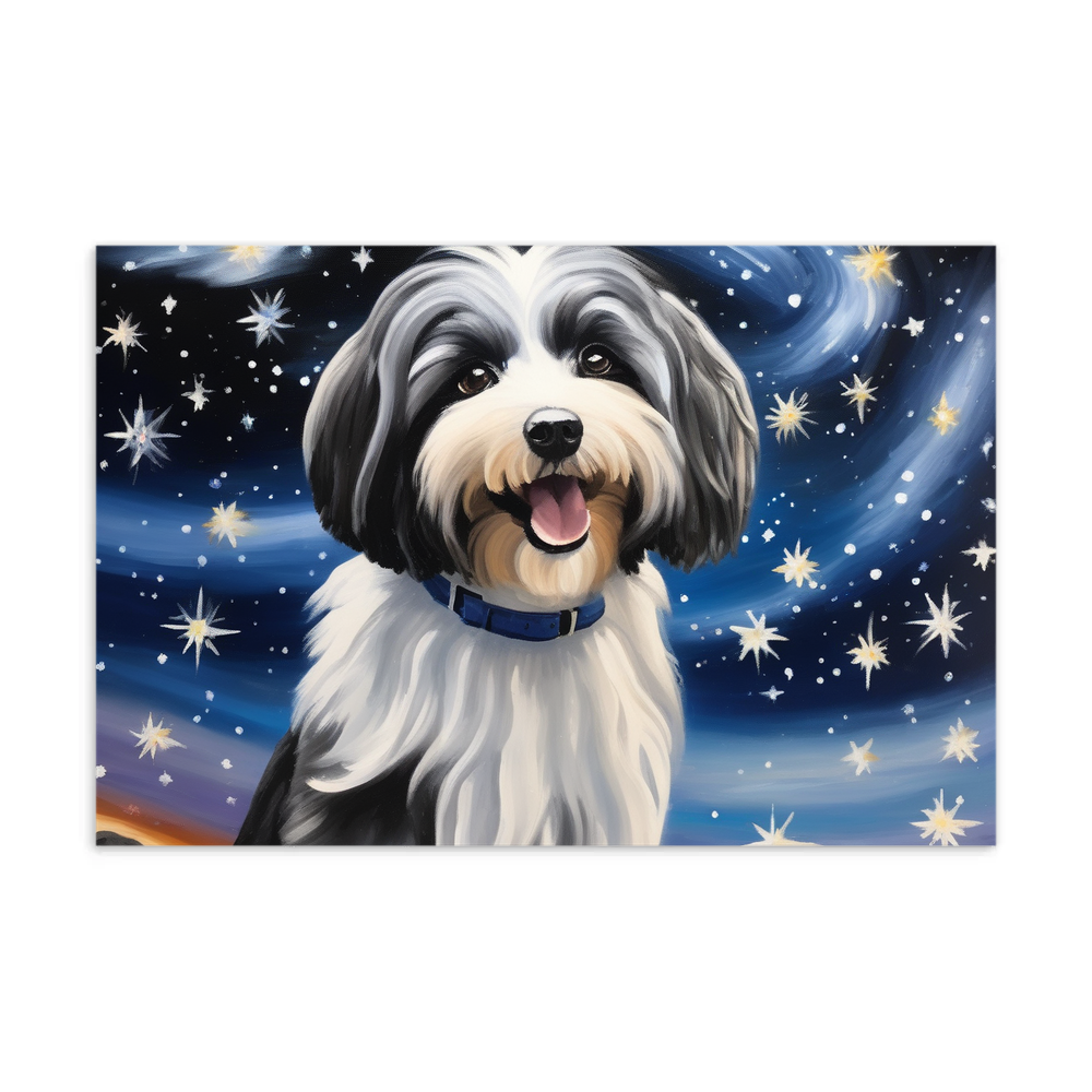 PugMug Custom Black-and-white Havanese Dog Postcard