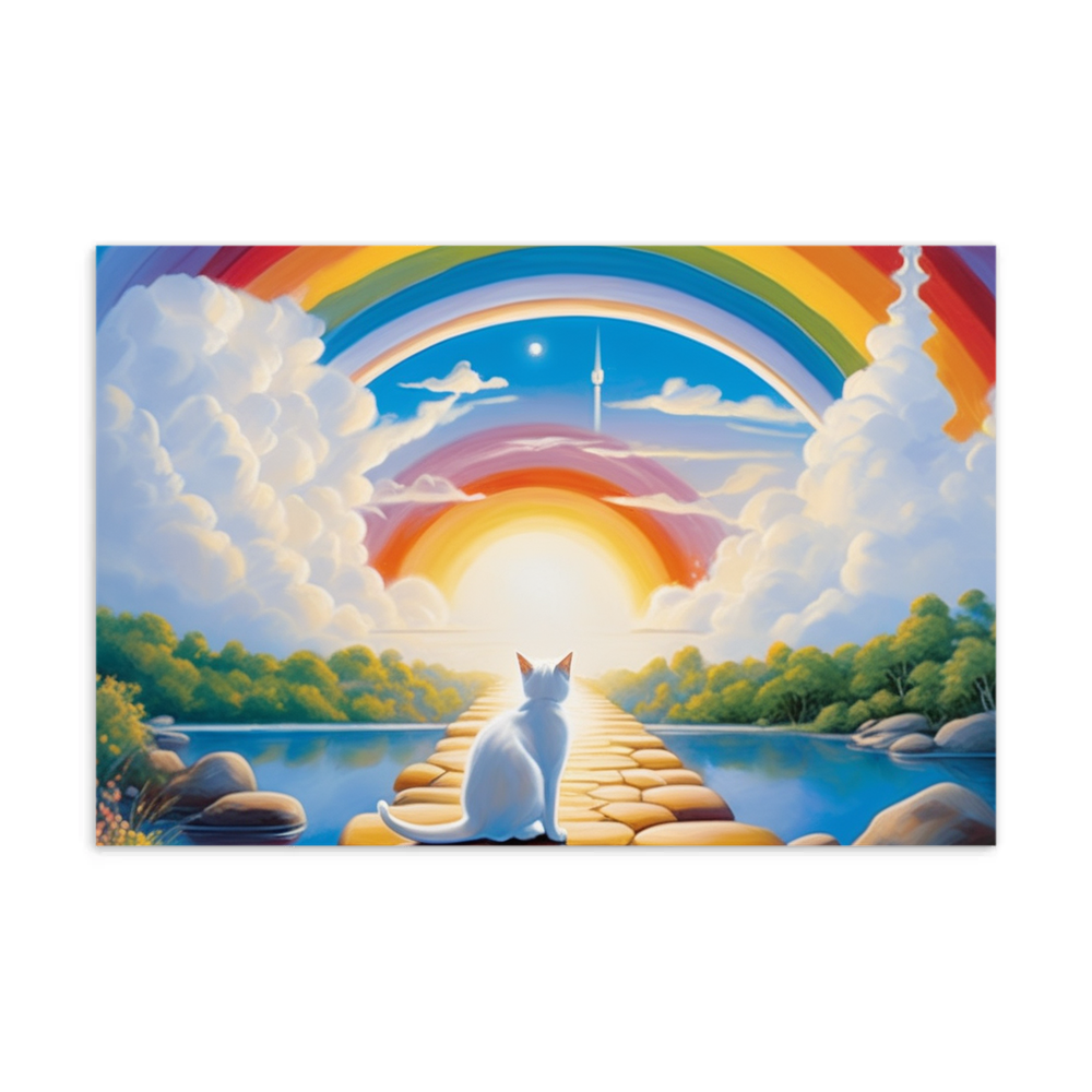 PugMug Custom White Companion Cat Postcard