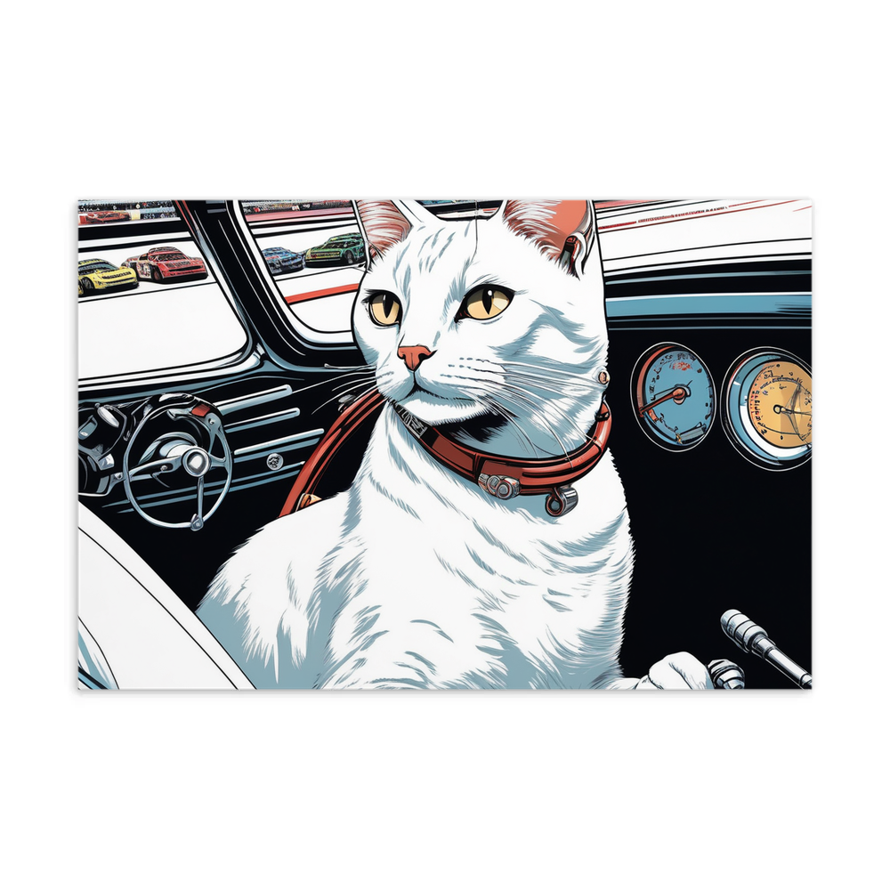 PugMug Custom White Companion Cat Postcard
