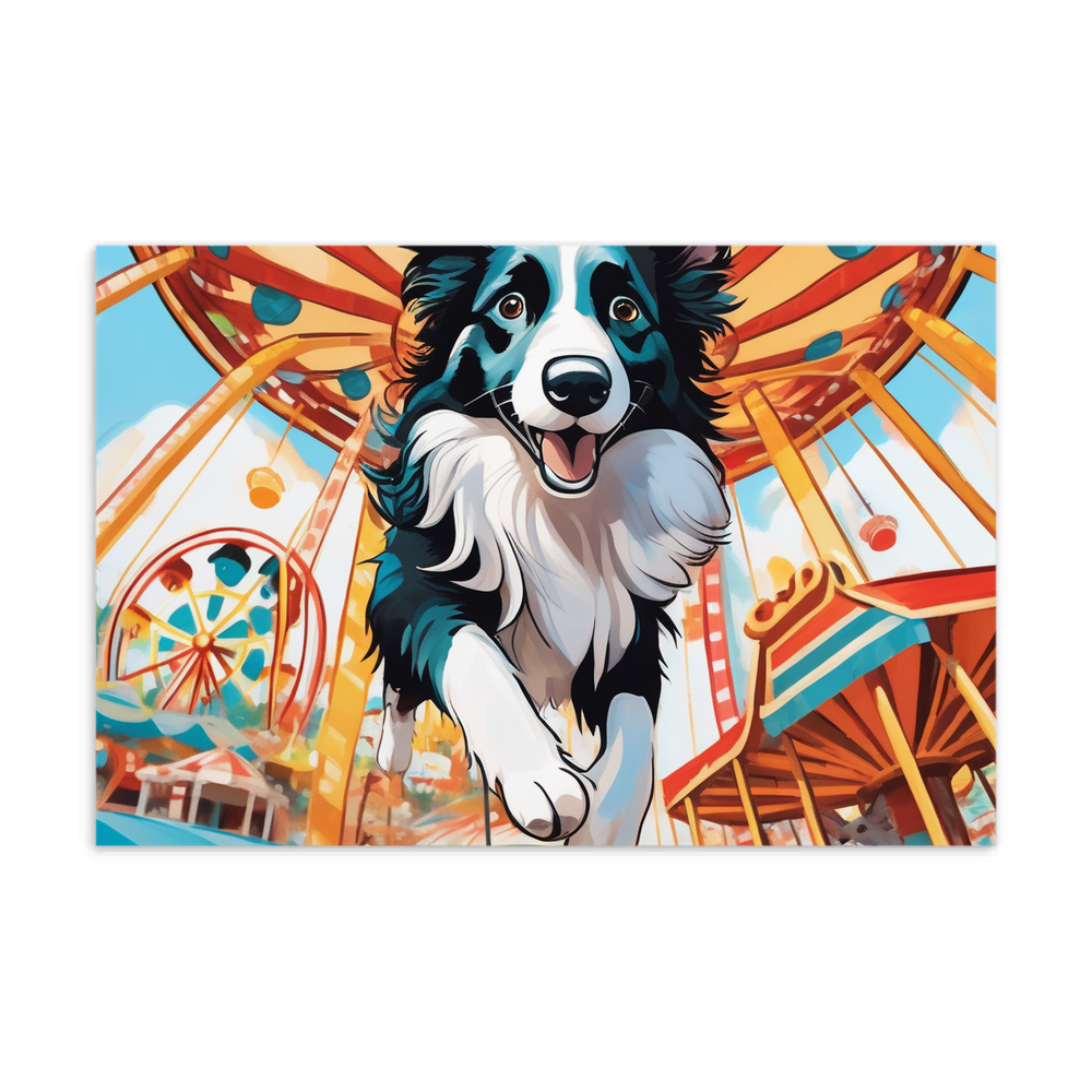 PugMug Custom Border Collie Postcard