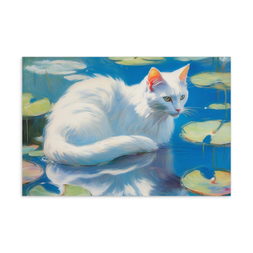 PugMug Custom White Companion Cat Postcard