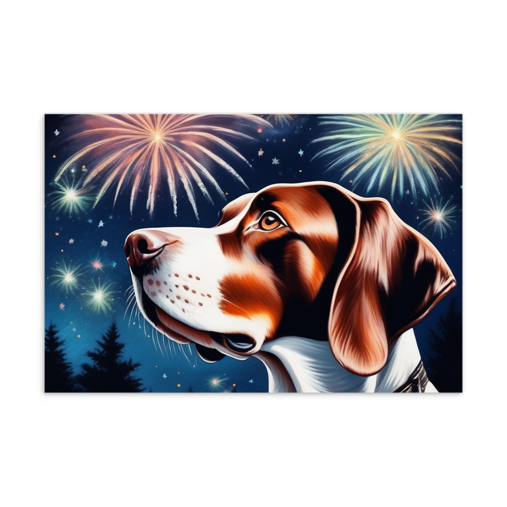 PugMug Custom Pointer Dog Postcard