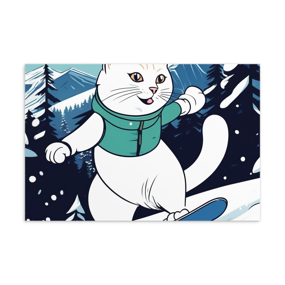 PugMug Custom White Companion Cat Postcard