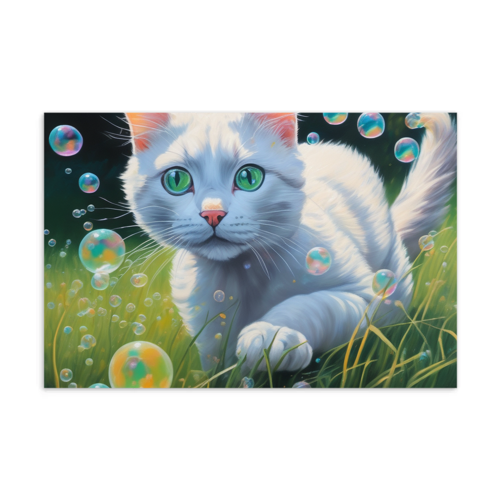 PugMug Custom White Companion Cat Postcard