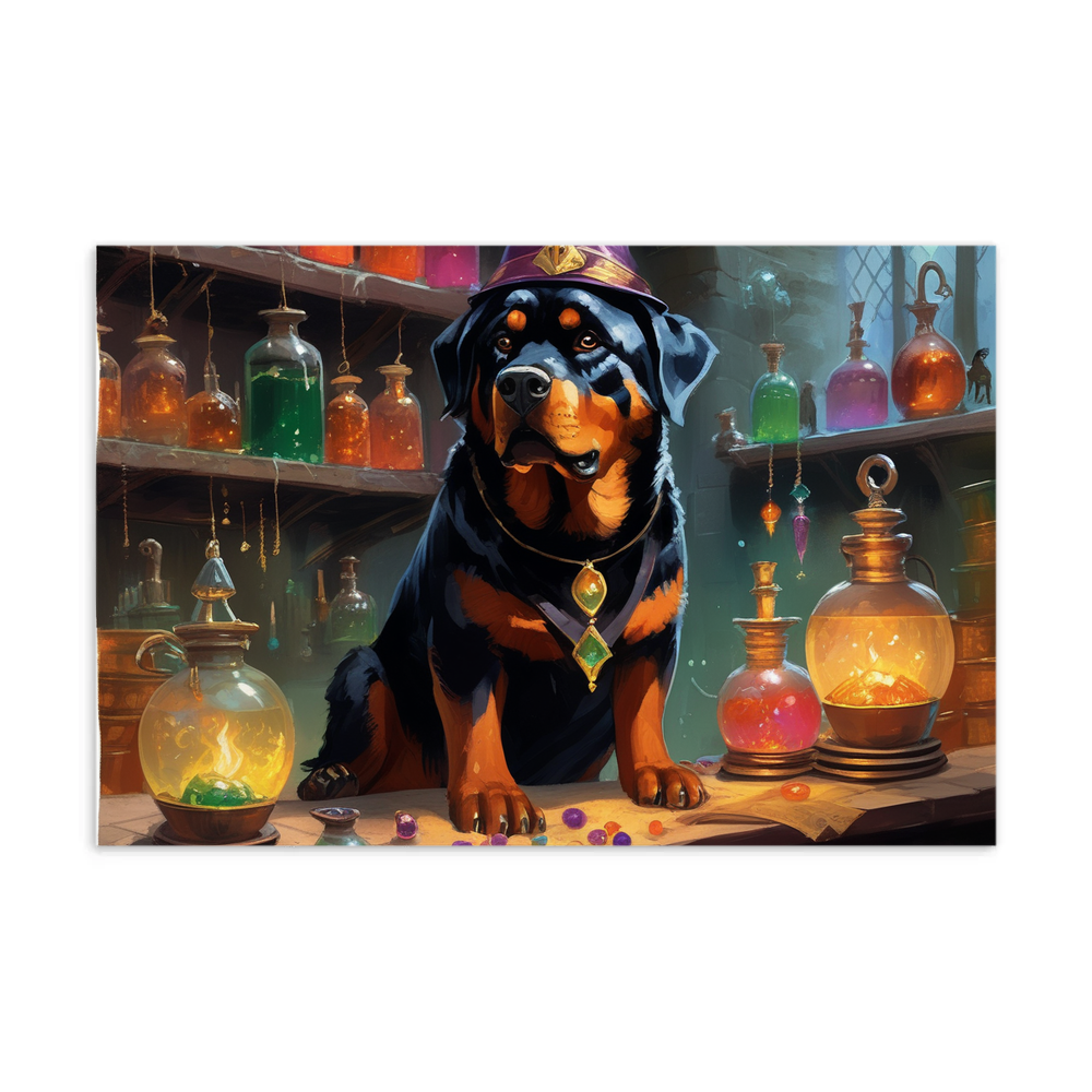 PugMug Custom Rottweiler Postcard