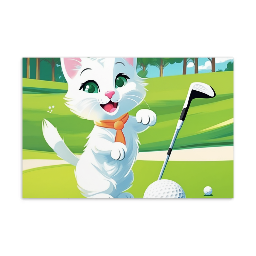 PugMug Custom White Companion Cat Postcard