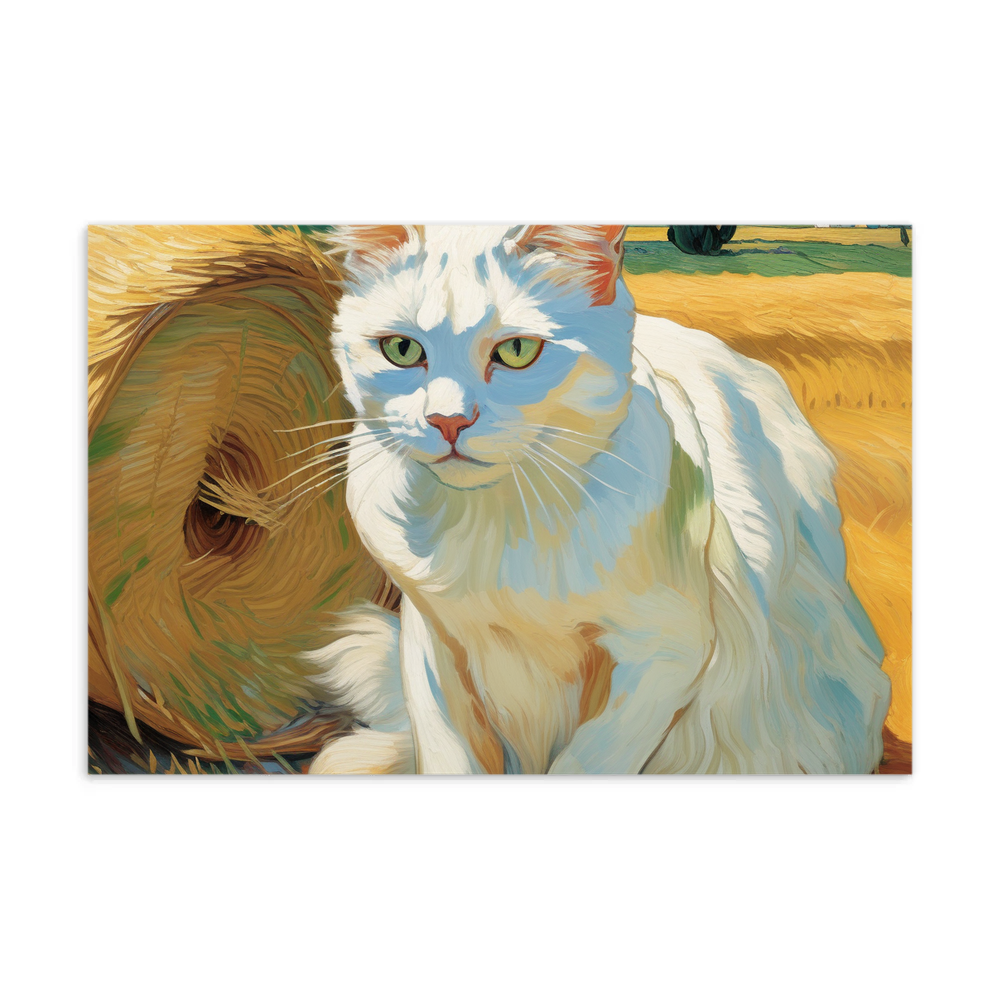 PugMug Custom White Companion Cat Postcard