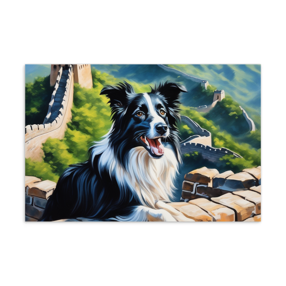 PugMug Custom Border Collie Postcard