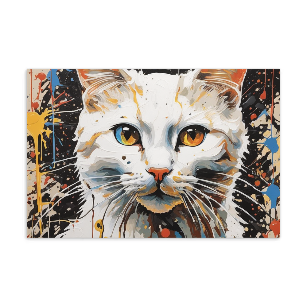 PugMug Custom White Companion Cat Postcard