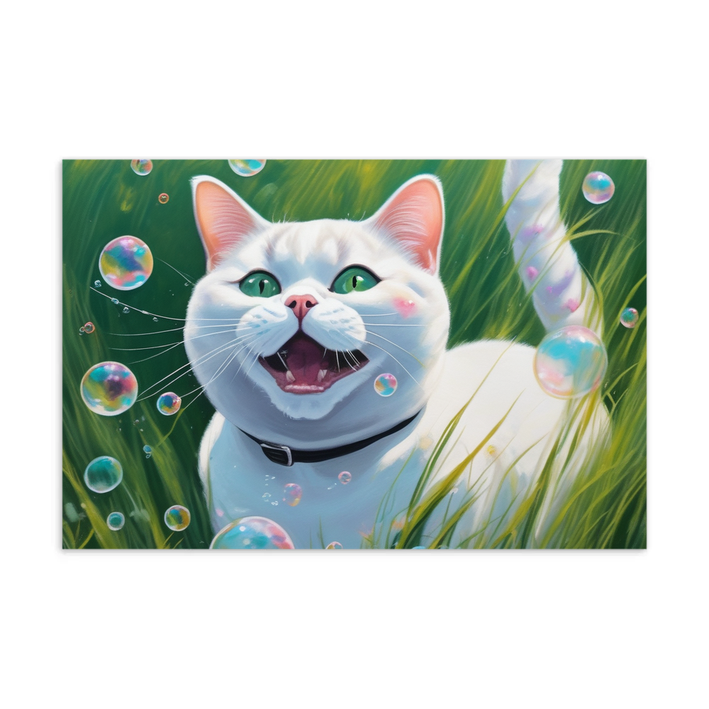 PugMug Custom White British Shorthair Cat Postcard