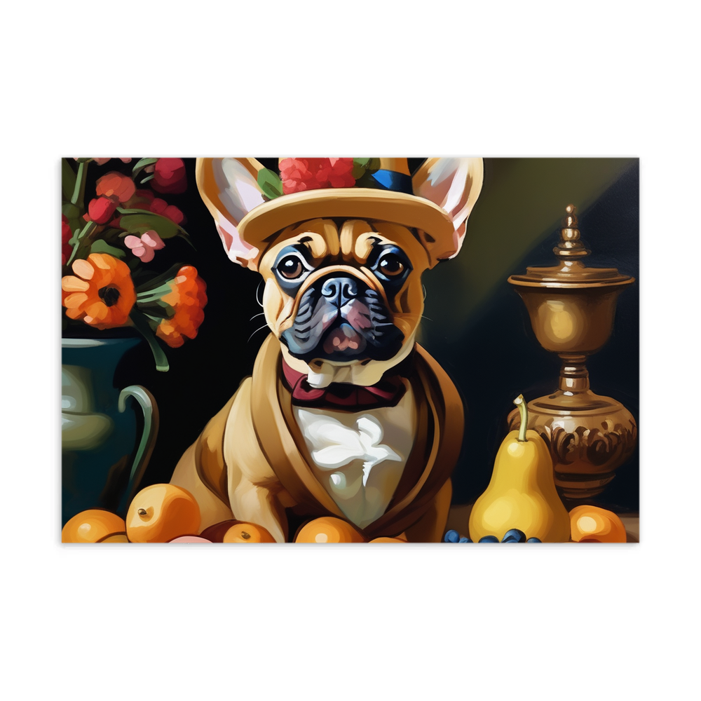 PugMug Custom Tan French Bulldog Postcard