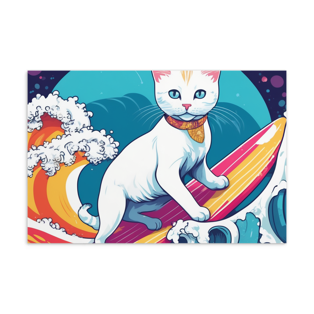 PugMug Custom White Companion Cat Postcard