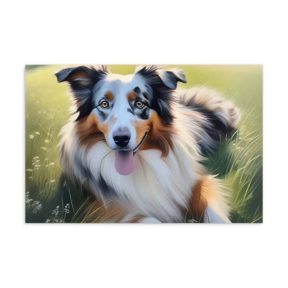 PugMug Custom Australian Shepherd Dog Postcard