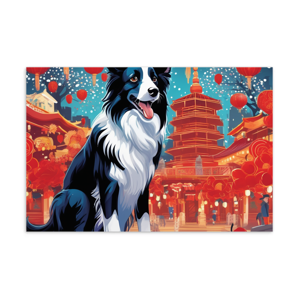 PugMug Custom Border Collie Postcard