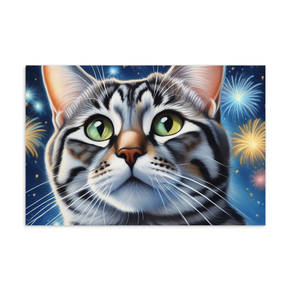 PugMug Custom Tabby American Shorthair Cat Postcard