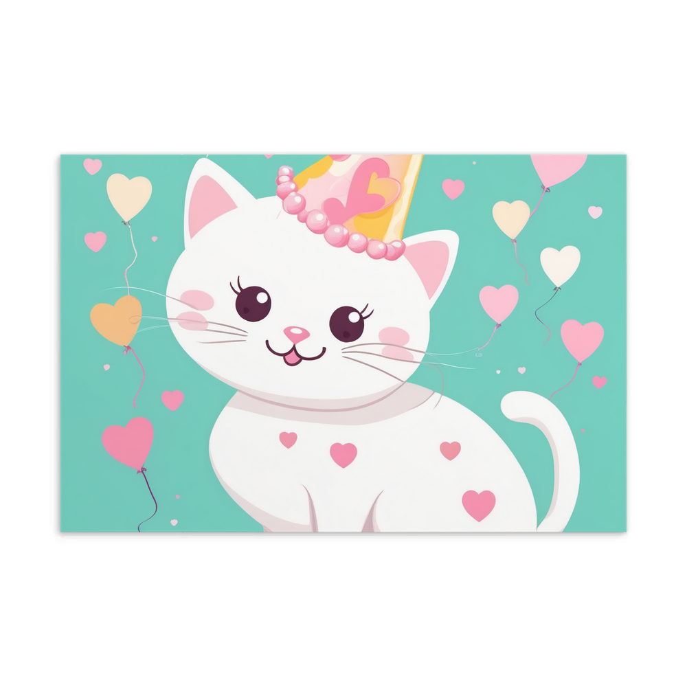 PugMug Custom White Companion Cat Postcard