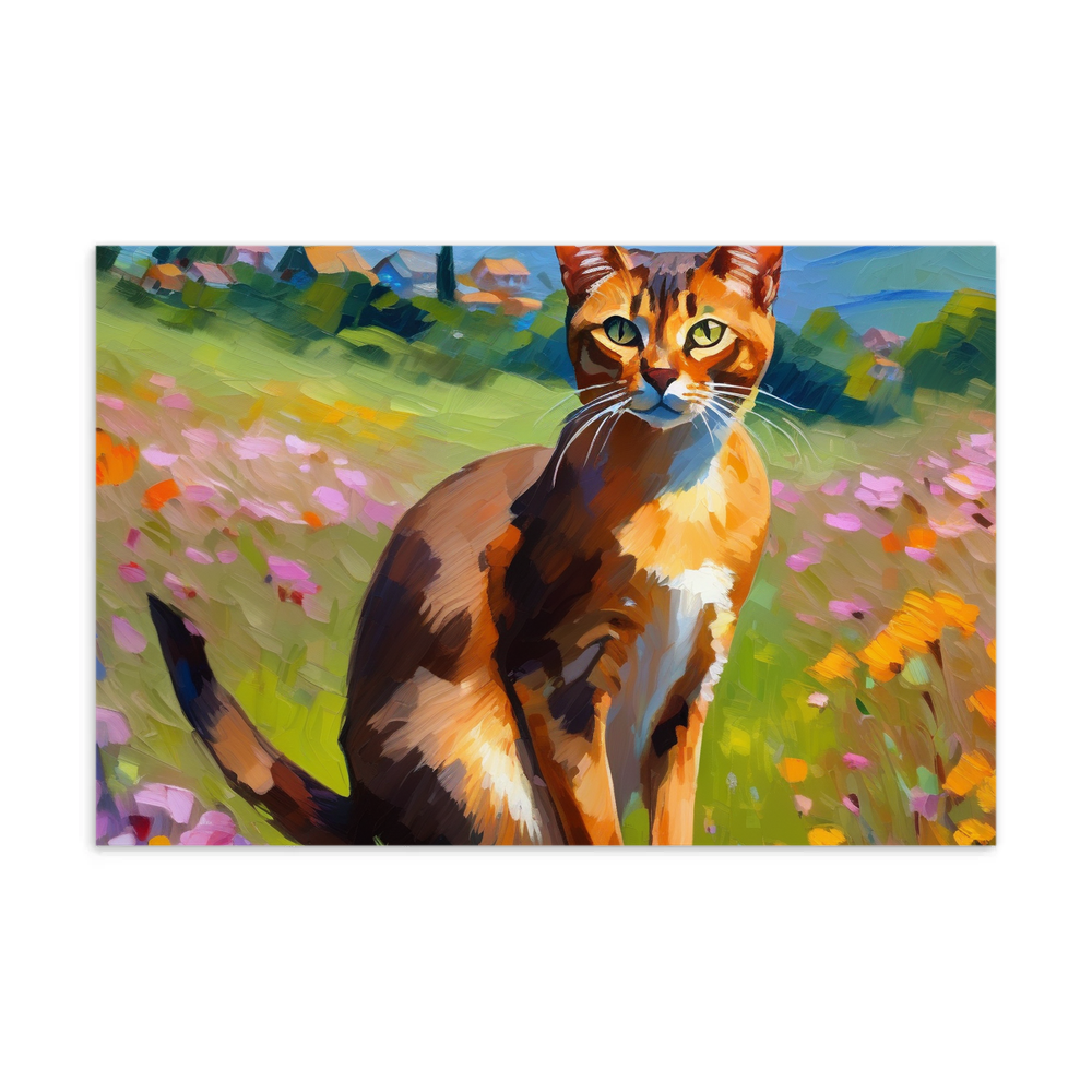 PugMug Custom Tabby Abyssinian Cat Postcard